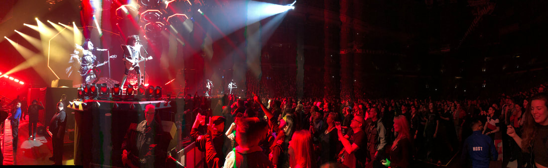 Panoramic arena crowd