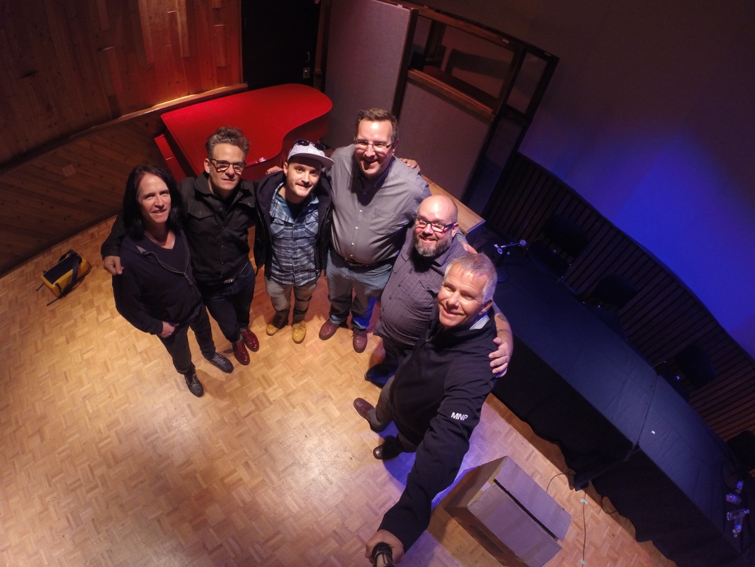 Studio session group photo